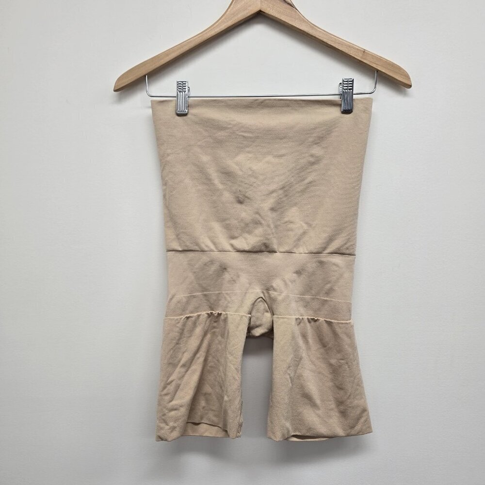 Assets Spanx Remarkable Results Shapwear High-Waist Mid Thigh 1X Nude #10126R